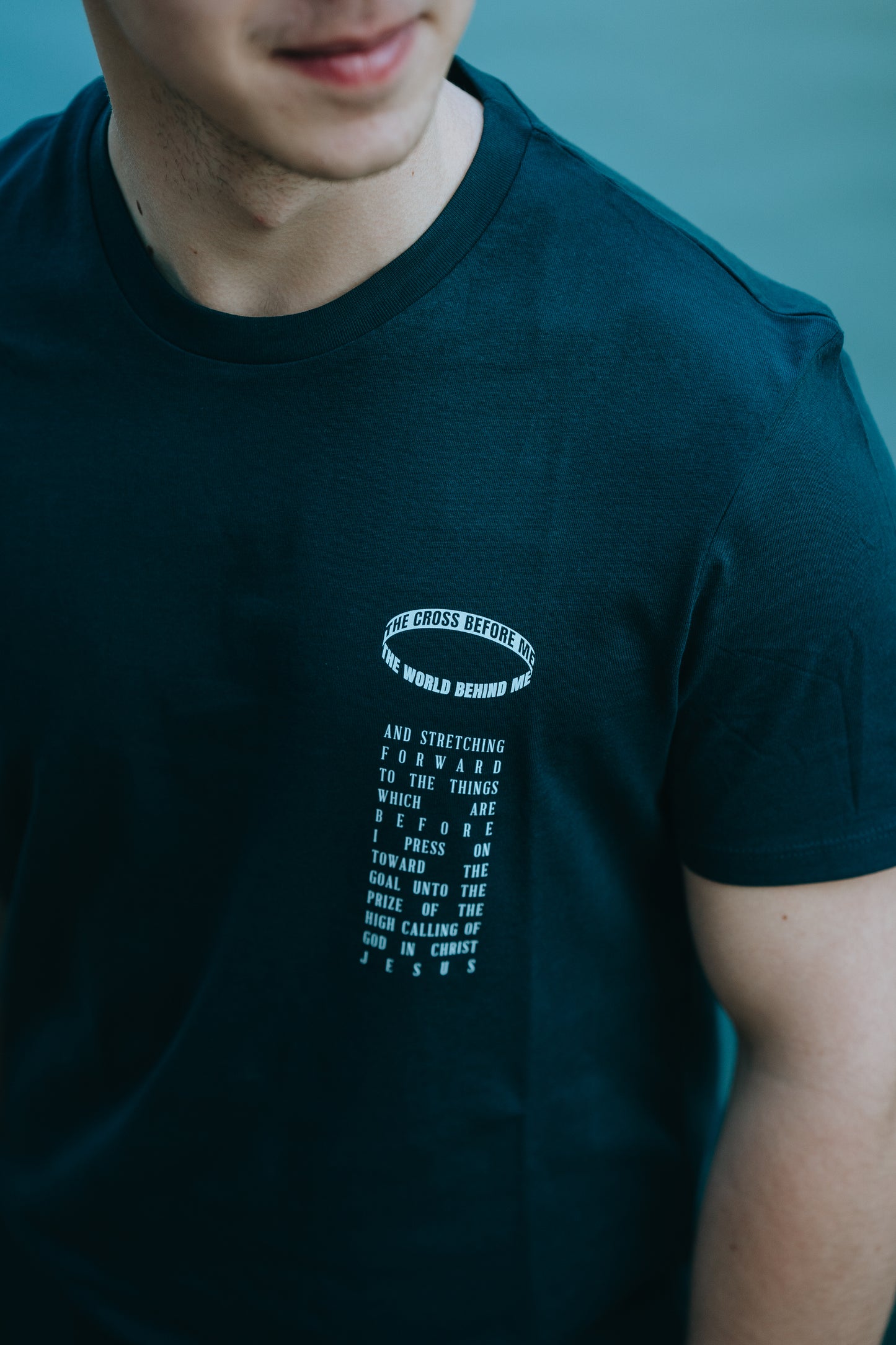 The cross before me, the world behind me